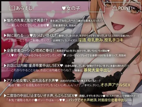 憧れの先輩は…淫乱人妻ぼにゅう〜ヘルス嬢！？ ママのアナル処女消失オホえっち！(あぶそりゅ〜と) - FANZA同人
