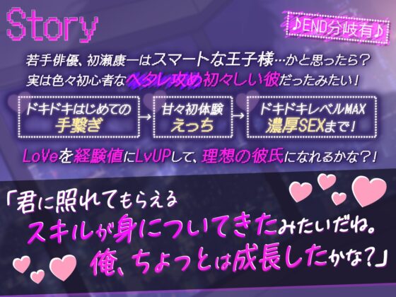 【END分岐有】▽初瀬くんの レベルが あがった! キラキラ俳優Lv1彼氏のえろえろ育成計画 [cwtch] | DLsite がるまに