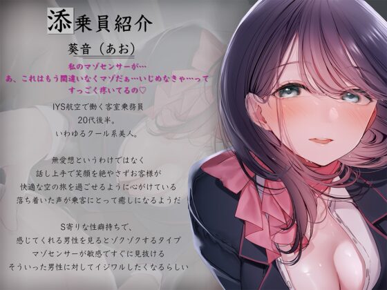 【期間限定価格】Cure Attendant〜クール系美人CAさんにマゾバレしてエッチに責められる極上の空の旅〜 [Diebrust(ディーブルスト)] | DLsite 同人 - R18