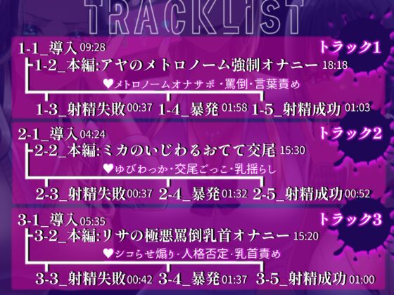 【⚠️甘マゾは視聴注意⚠️】爆乳いじめっこギャル三人の極悪射精我慢チキンレース【CV.七夜月蛍、月夜見坂昴、園原もか】 [艶色お姉さん/七夜月蛍] | DLsite 同人 - R18