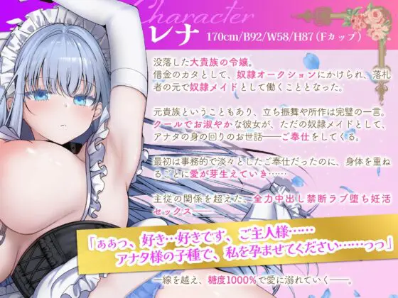 クールな奴○メイド令嬢とのビジネスエッチ→ラブ堕ち性活～没落貴族が事務的ご奉仕してたけど本気の愛を隠しきれなくて全力中出しラブラブ妊活エッチ始めちゃいます～ [エモイ堂] | DLsite 同人 - R18
