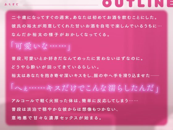 えっちな下戸…◉淡白だと思ってた恋人とお酒に酔った勢いでイってもイってもやめてくれない濃厚意地悪えっち [もちきゅん] | DLsite がるまに