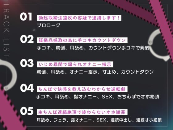 【オホ声実演】勃起取締法違反であなたを逮捕します!高圧的な女警官をおちんぽでオホ声わからせ [こねくとぴあ] | DLsite 同人 - R18