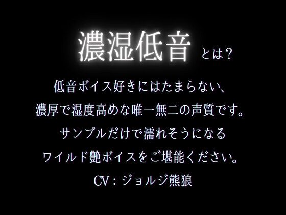 【3日間限定半額】久々に会って発情しちゃったオオカミ系彼氏に犯される夜(CV:ジョルジ熊狼×シナリオ:悠希) [dots] | DLsite がるまに