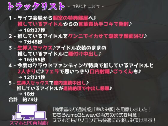 【地下アイドル】裏特典会でオタクと性行為【バイノーラル録音リアル体験】(快楽ボイス研究所) - FANZA同人