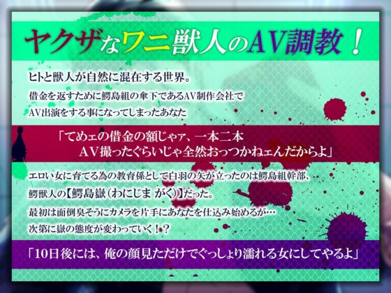 【KU100】借金返済でAV撮影!?ヤクザな鰐獣人の快楽堕ち調教術 [耳Honey] | DLsite がるまに