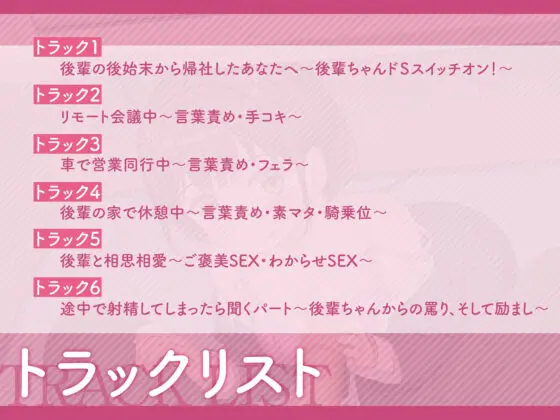 【KU100】ドSスイッチが入った後輩OLに射精我慢させられるはなし〜最後まで耐えきってご褒美中出し〜【ASMR】(プロダクションみかん) - FANZA同人