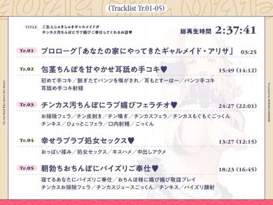 ご主人しゅきしゅきギャルメイドがチンカス汚ちんぽにラブ媚びご奉仕してくれるお話♪【KU100】(ホロクサミドリ) - FANZA同人