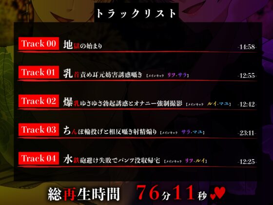 ✅7日間限定ミニトラック付き✅マゾ夏!勃起禁止の誘惑妨害✕人格否定罵倒【いじめっ子デカ女ギャル四人の財布係になれる夏祭り】 [艶色お姉さん/七夜月蛍] | DLsite 同人 - R18