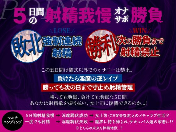 【オナサポ】【連続射精】【射精管理】意地悪メ○○キオナサポ淫魔〜勝ったら射精禁止の射精管理、負けても搾精地獄！？〜(ドリームファクトリー) - FANZA同人