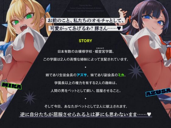 クソ生意気なデカ乳JK姉妹がチンカス汚ちんぽなんかに負けるわけない！【KU100】(ホロクサミドリ) - FANZA同人