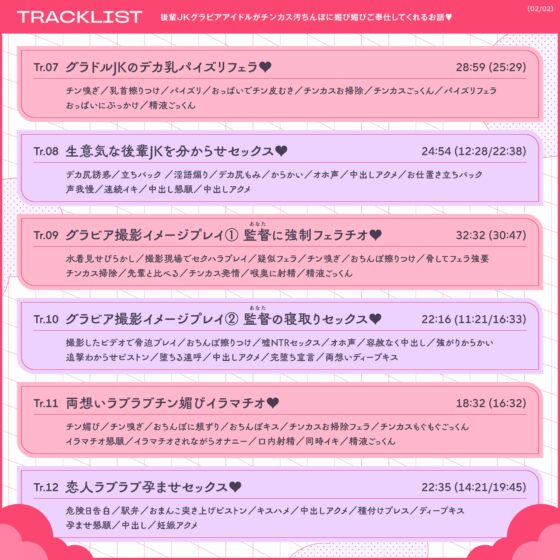 ✅12/2まで限定4大特典!✅後輩JKグラビアアイドルがチンカス汚ちんぽに媚び媚びご奉仕してくれるお話♡【KU100】 [ホロクサミドリ] | DLsite 同人 - R18