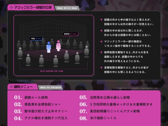 変態マゾを追い詰める視姦マジックミラー部屋!公開お漏らし・ごっくん射精調教 [ドM調教の館] | DLsite 同人 - R18