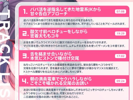 酸欠寸前ベロチュー大好きな地雷系マゾJKとラブラブ逆パパ活交尾する話 [宙果てスタジオ] | DLsite 同人 - R18