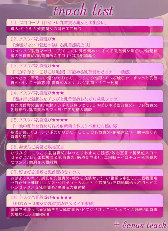 【5段階の乳首責め!】わる～い乳首責め魔女にドスケベ乳首遊びされちゃう音声～かりかりこりこり地獄～ [エモイ堂] | DLsite 同人 - R18