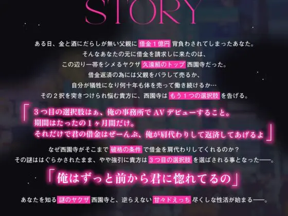【ヤンデレ溺愛ヤクザさん】借金のカタにAVデビューさせられることになりました〜仕組んだのは全部オレ〜 [溺愛工房]