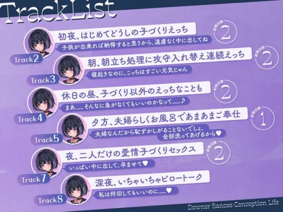 【孕ませ×吐息多め】寂しがり屋なダウナー許嫁と子づくり同棲生活～いっぱい中に出して、孕ませて?～【KU100/フォーリー】 [少女クロイスタ] | DLsite 同人 - R18