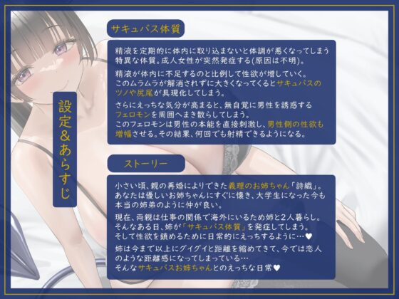 サキュバス体質の甘サドお姉ちゃん ～時々サキュバス化しちゃうお姉ちゃんに溺愛されながら精液を搾り取られちゃう性活♪～ [rabits] | DLsite 同人 - R18