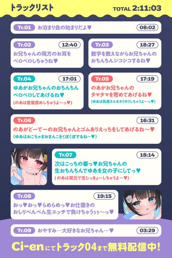 【❤️6/7まで10日間限定特典】❤️双子のちいちゃな○リちゃんとのイケないお泊まり会❤️【一緒にねんねしよ、お兄ちゃん❤️】 [桃色みんと] | DLsite 同人 - R18