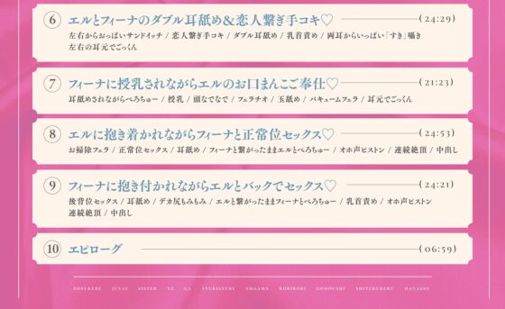 【6/14まで2⃣大特典付き！】ドスケベ純愛シスター×2がしゅきしゅきあまあま媚び媚びご奉仕してくれる話♪【KU100ハイレゾバイノーラル】 [めとりくす] | DLsite 同人 - R18