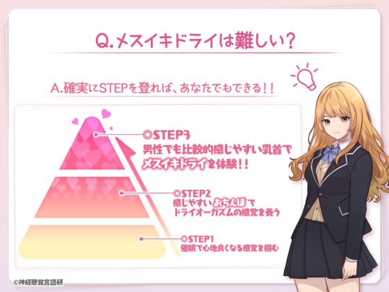 【米国名門大の脳神経研究起源】あなたも出来る！乳首で感じるメスイキ体験♡最先端催〇で、射精を遥かに超える絶頂ヒプノトランス [神経聴覚言語研] | DLsite 同人 - R18