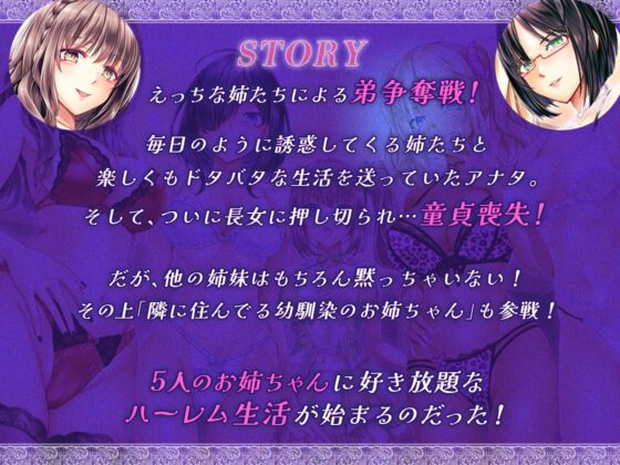 [KU100]お姉ちゃんハーレム ～ボクのことが大好きなお姉ちゃんたちとの、性癖全開あまあまえっちな日々～ [ちょこうさぎ] | DLsite 同人 - R18