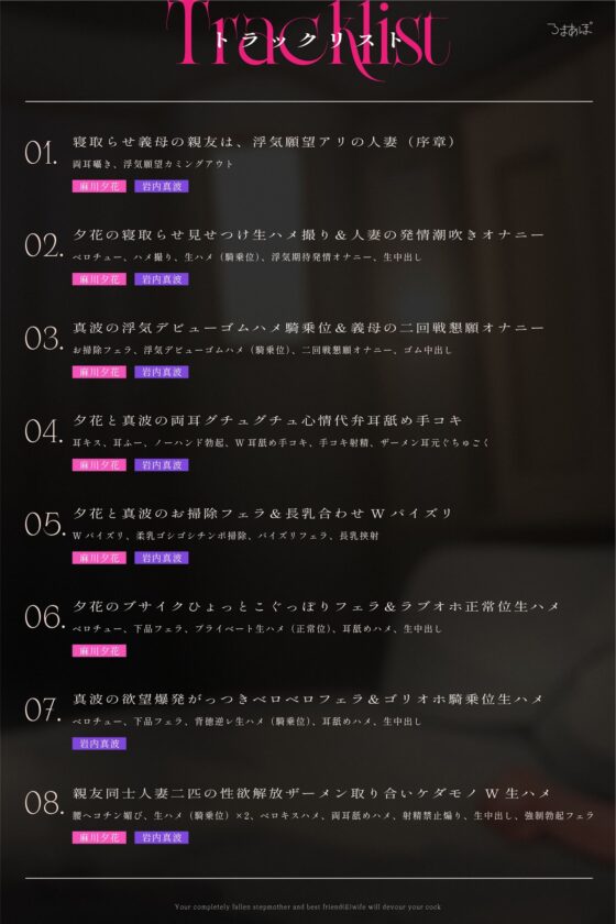 【1周年記念110円/ドスケベ差分イラスト付き】完堕ち義母と親友人妻があなたのチンポを貪り喰らう～熟れむちエロメス×2の背徳ケダモノ生交尾～【KU100】 [ろまあぽ] | DLsite 同人 - R18