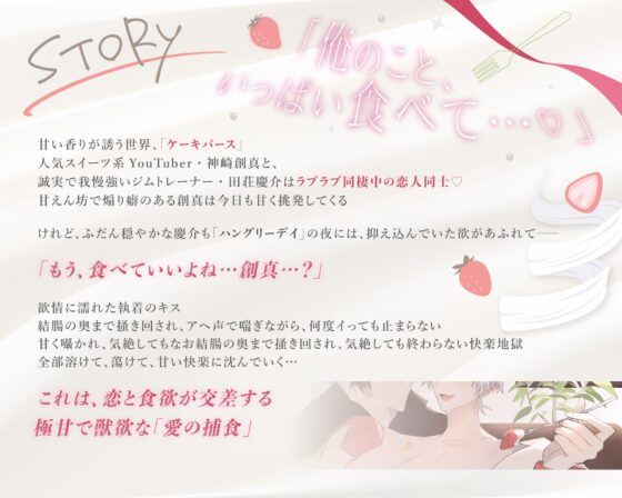 【ケーキバース】「君だけが、俺を満たす味」 〜ショートケーキは口の中で蕩ける〜 忍耐&執着フォーク×煽り&甘えん坊ケーキ【約230分】 [SivAsh] | DLsite がるまに