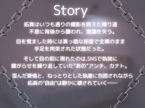 【アンチ×インフルエンサーの快楽監禁BL】アンチ愛。～元古参のファンに逃げられない監禁部屋で疼く快楽と歪な愛に犯された話。～ [愛cloud] | DLsite がるまに