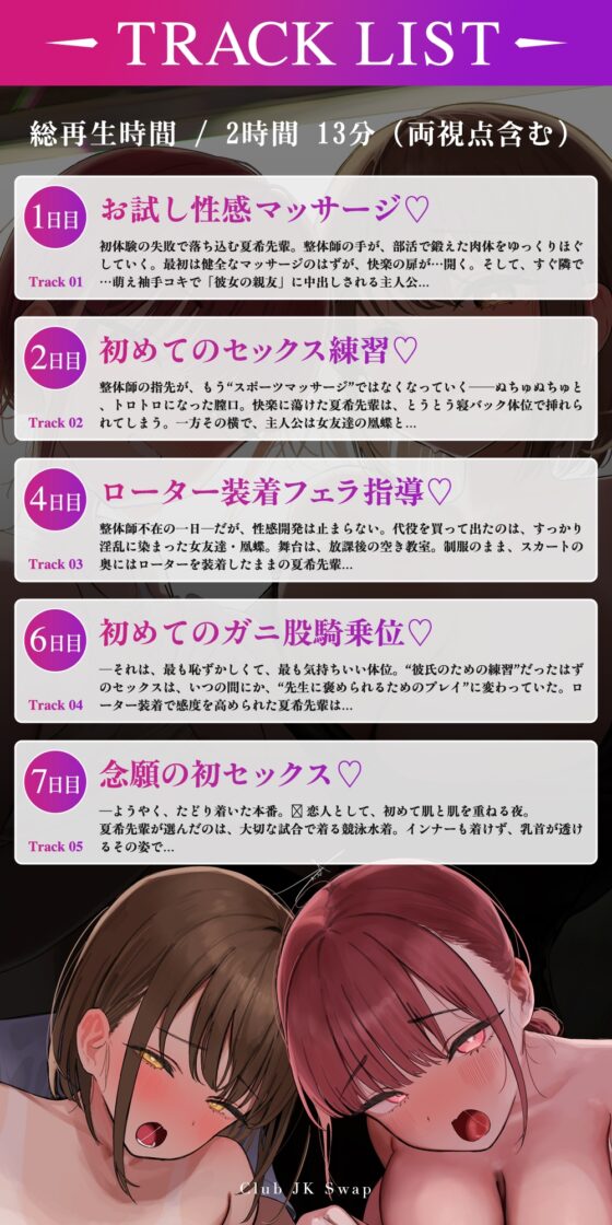 【NTR×性感指導】部活JKスワップ ～カノジョの初体験が他人棒だった日～ [コロコエ] | DLsite 同人 - R18