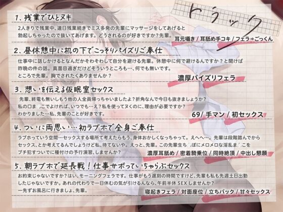 先輩のためなら何でもシます。 〜ダウナー後輩の甘々ご奉仕〜(あぶそりゅ〜と)|FANZA同人