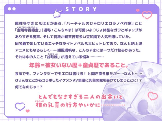 エロラノベ作家Vと始める乳育恋愛って何！?～べべべ別にモロ感乳首開発なんてされていないのじゃっ！～ [ちゅちゅ] | DLsite がるまに