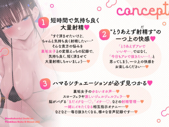 【すぐ済ませたいけど、ちゃんと気持ち良く射精したい貴方へ】〜裏垢変態女子の短時間濃厚えっち音声集〜(あくあぽけっと)｜FANZA同人