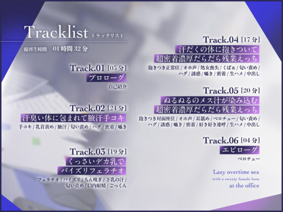 汗臭いダウナー上司(38歳)と会社でだらだら残業えっち(恋楽屋)|FANZA同人
