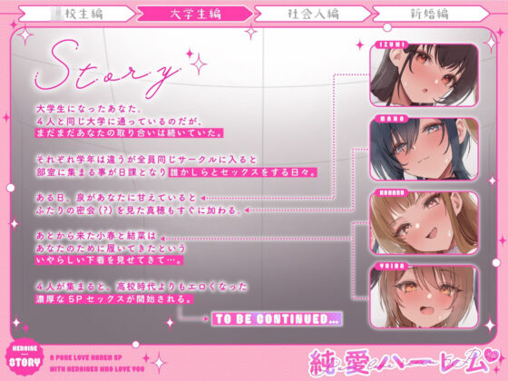 いちゃいちゃしたいおなサー恋人JD達と部室でハーレム講義〜えちえち実演媚び媚び合戦で5Pセックス〜(うこんちゃん☆かんぱにぃ)｜FANZA同人