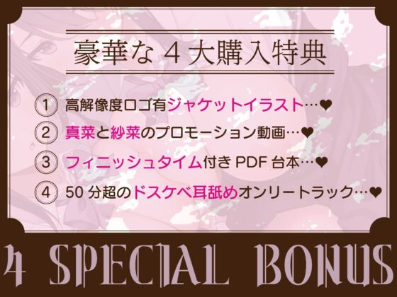 豪華4大特典付き【全編ぐっぽりW耳舐め♪】思春期耳舐め症候群〜耳舐め衝動が止まらなくなってしまった気だるげダウナー双子と毎日ぐっぽり耳舐め性交(J〇ほんぽ)｜FANZA同人