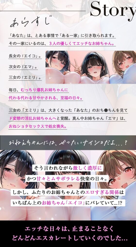 【おねしょた】シマイナカ。〜♯ぼくと三人のエッチなお姉ちゃんの甘くて懐かしい日々のこと。〜(シロイルカ)|FANZA同人