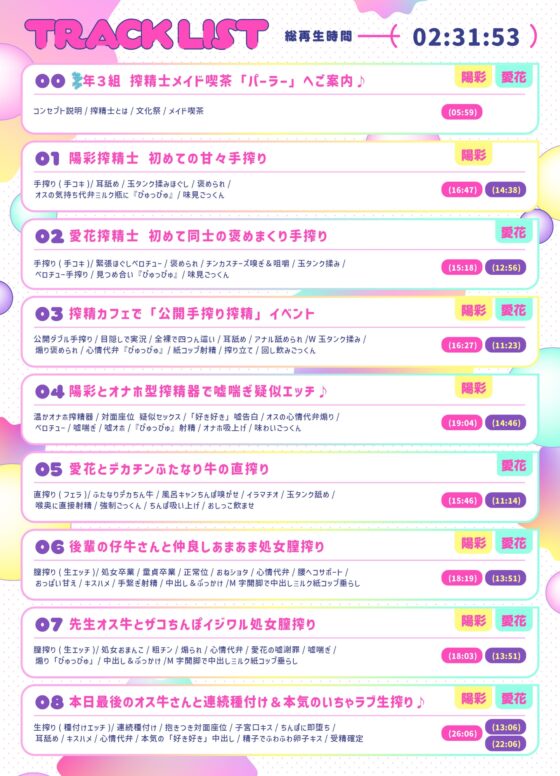 【文化祭限定】●年3組 搾精士メイド喫茶「パーラー」へ、ようこそ!! ～オス牛専用JKミルキング体験&女の子用搾りたてオスミルクお給仕Service♪～ [ろんりーわん] | DLsite 同人 - R18