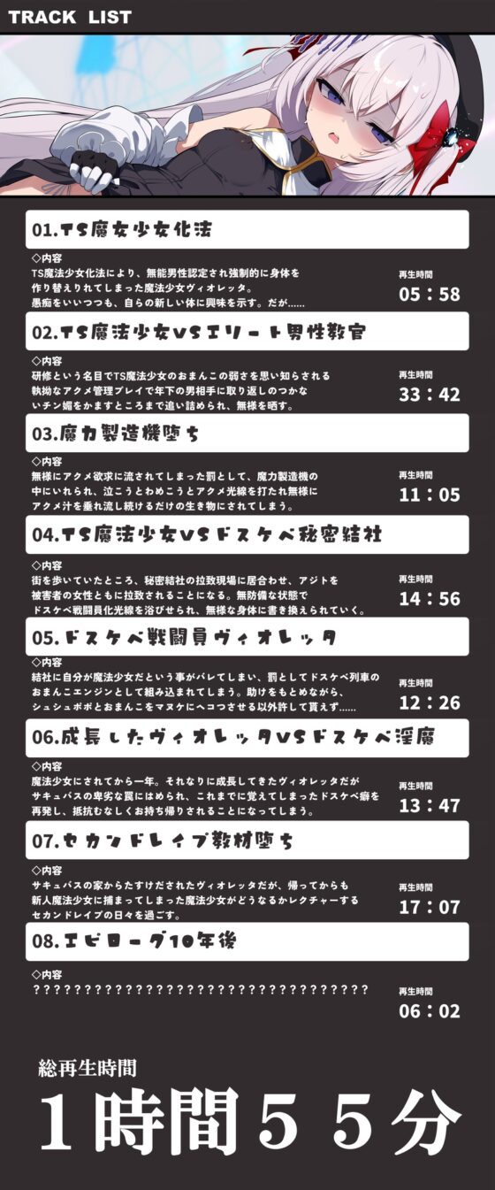 【TS/無様堕ち/連続バッドエンド】無能男性TS魔女少女化法‐ 魔女少女にされた中年オタクがクソ雑魚ドスケベ魔力製造機に堕ちるまで- [黒月商会] | DLsite 同人 - R18