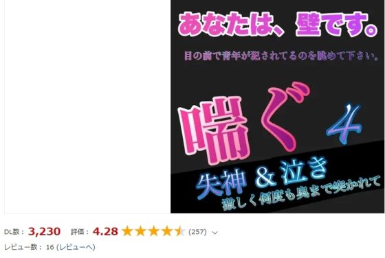 3th Anniversary 始めて僕のボイスを聞く貴方へ捧ぐ『喘ぎ』13本！！約278分 ≪男性受け！中出し！無理矢理！連続イキ！アナル責め！複数プレイ！失神&泣き！≫ [新騎の4回戦目] | DLsite がるまに