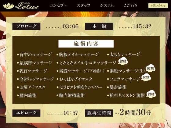 【120分ぶっ続け逆レ】【貞操観念逆転】高級エステに来たあなたは下心まみれのどすけべエステティシャンに違法膣内マッサージで襲われる〜120分コース〜 [貞操観念逆転世界] | DLsite 同人 - R18