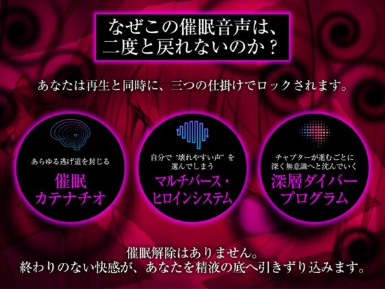 【⚠️催○解除なし⚠️】永・久・催・眠・三・重・奏【3声優による3バージョン収録】 [空心菜館] | DLsite 同人 - R18