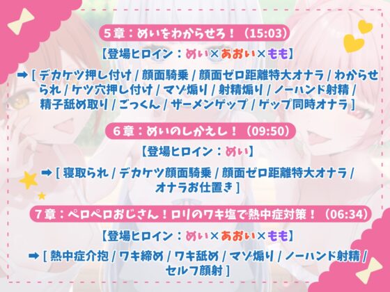【お下品特化】パパ活ごっこ♡おじさんざっこぉ～♡姪っ子メ○ガキ三つ子に搾られまくる、俺の夏。【マゾ向け】 [カミヒトエ] | DLsite 同人 - R18