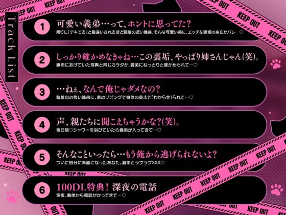【禁断×嫉妬×恥辱】かわいい義弟に裏垢女子をやっているのがバレて、えっちな脅迫されちゃった話。【ねえさん、そんな声出したらバレちゃうよ♡】 [もちきゅん] | DLsite がるまに