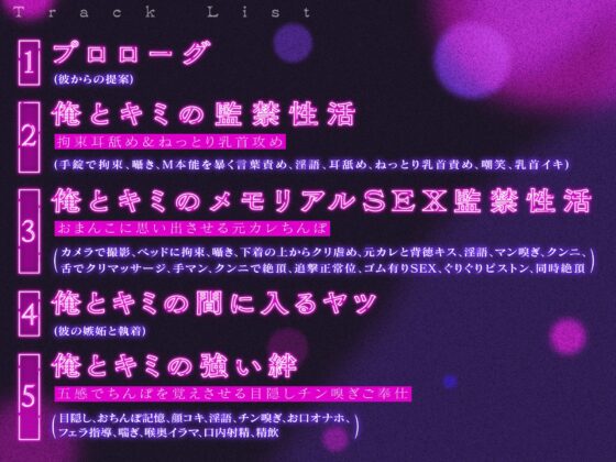 【※ハピエン保証】週末監禁～アナタの事が忘れられない執着元カレとねちねち孕ませ監禁性活「もっと俺に依存して…もっともっと俺の事求めてよ…」 [お耳の恋人♡] | DLsite がるまに