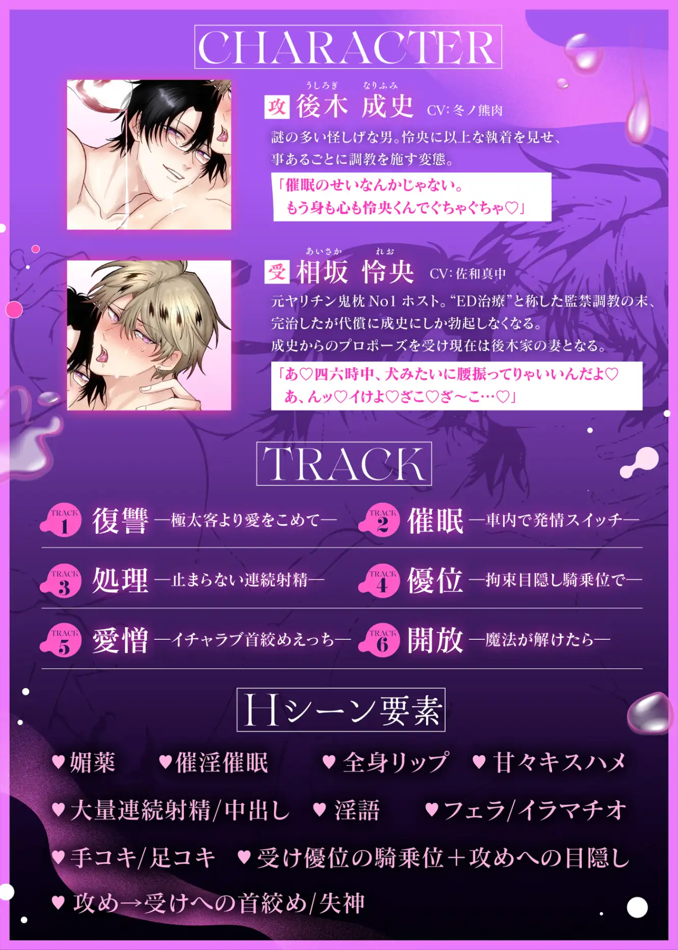 ボイスドラマ勃たないヤリチン元ホストがハマるとヤバい男に発情させるラブポーション [すめし屋さん] | DLsite がるまに