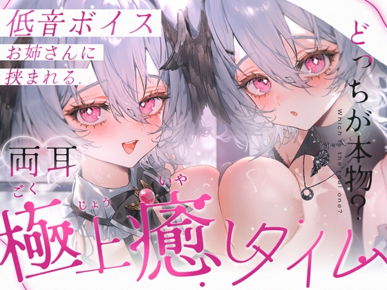 【KU100/両耳同時ASMR】低音ボイスお姉さんに挟まれる極上癒しタイム【耳かき・オノマトペ・心音・耳はー・耳ふー・耳はむ・すきすき・キス・ゼロ距離囁き】 [りちゃむ] | DLsite 同人 - R18