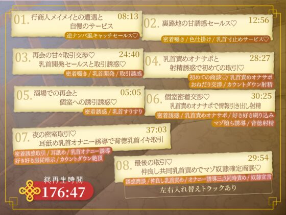 【乳首特化×超密着】傾国行商人のマゾ堕ち背徳取引❤ ～精子も情報も全部漏らしちゃう仲良し乳首責め～ [やわらかマゾ工房] | DLsite 同人 - R18