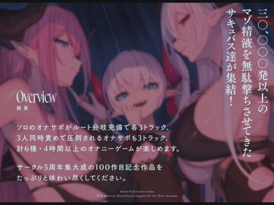【4時間↑オナサポ×6】サキュバス勢揃いのオナサポ漬け搾精ゲーム【100作・5周年記念】(シルトクレーテ) - FANZA同人