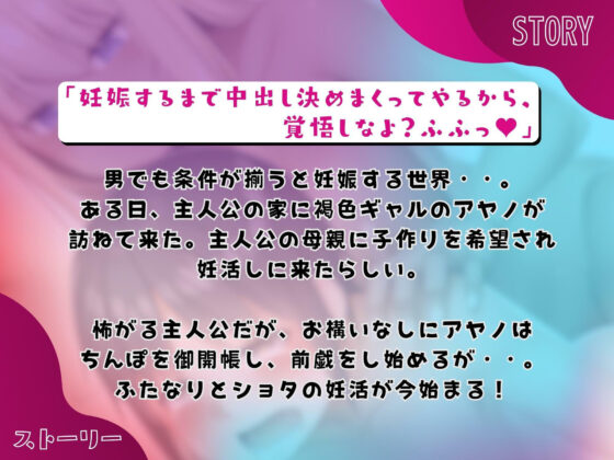 親の希望でふたなりギャルがおねショタ妊娠させる話。【KU100】(仮性旅団) - FANZA同人